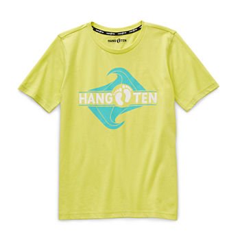 Hang Ten Big Boys Crew Neck Short Sleeve Graphic T-Shirt