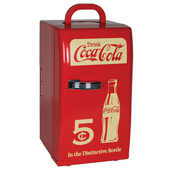 Coca-Cola Retro 18 Can Mini Fridge AC/DC Portable Cooler 22L (23 qt)