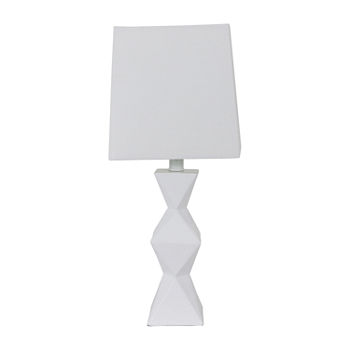 Decor Therapy Knox Stacked Diamond Polyresin Table Lamp