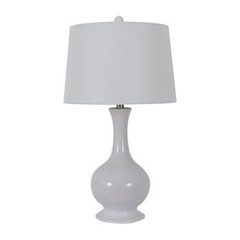 Decor Therapy Traverse Fluted Ceramic Table Lamp