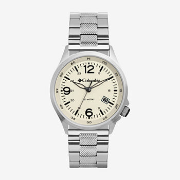 Columbia Sportswear Co. Unisex Adult Silver Tone Stainless Steel Bracelet Watch Csc02-016