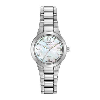 Citizen Chandler Womens Silver Tone Stainless Steel Bracelet Watch Ew1670-59d