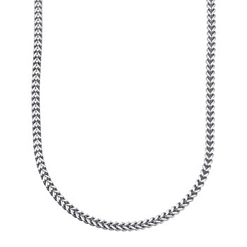 Mens Stainless Steel Franco Link Chain Necklace