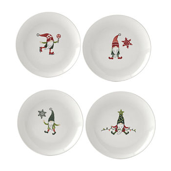 Tabletops Unlimited Gnomes 4-pc. Stoneware Salad Plate