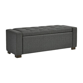 Signature Design by Ashley Cortwell Collection Tufted Storage Bench