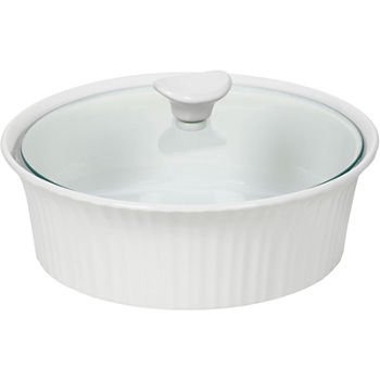 CorningWare® French White III 2½-qt. Covered Oval Casserole
