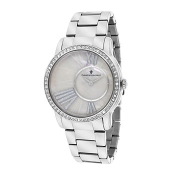 Christian Van Sant Womens Exquisite Faux Pearl Watch