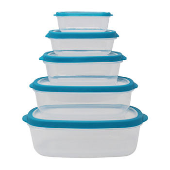 Farberware Vented Nesting 10-pc. Plastic Stackable Food Container