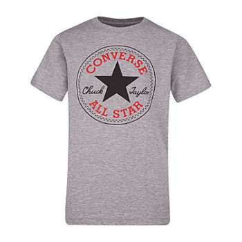 Converse Big Boys Crew Neck Short Sleeve Graphic T-Shirt