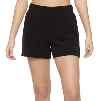 Juicy By Juicy Couture Towel Terry Womens Mid Rise Pull-On Short