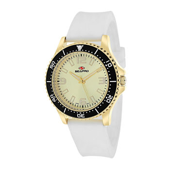 Seapro Tideway Womens White Silicone Strap Watch