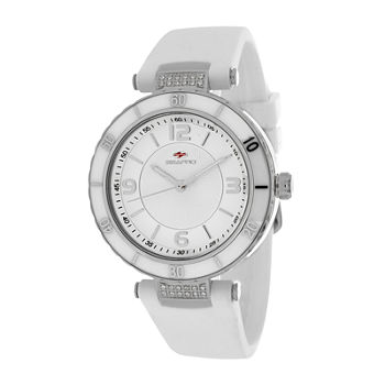 Seapro Womens White Ceramic and Stainless Steel Bracelet Watch