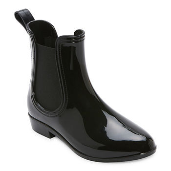 St. John's Bay Womens Leeds Flat Heel Rain Boots
