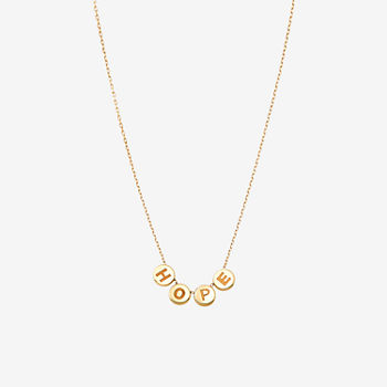Womens 16 Inch 10K Gold Link Necklace