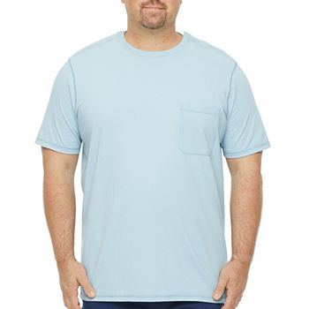 St. John's Bay Big and Tall Mens Crew Neck Short Sleeve Adaptive T-Shirt