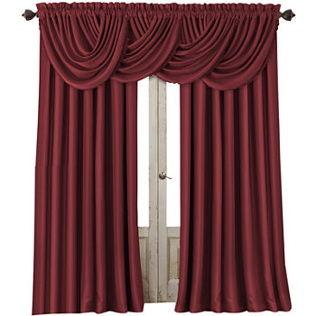 Elrene Home Fashions All Seasons Blackout Rod Pocket Back Tab Single Curtain Panel