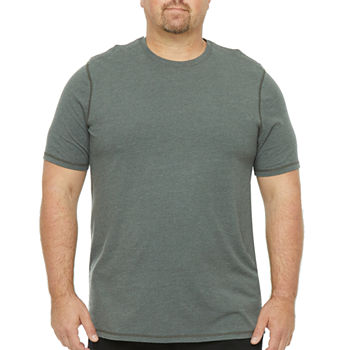 St. John's Bay Big and Tall Mens Adaptive Crew Neck Short Sleeve T-Shirt