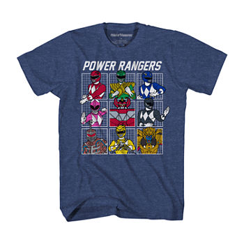 Little & Big Boys Crew Neck Power Rangers Short Sleeve Graphic T-Shirt