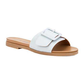 Olivia Miller Womens Slide Sandals