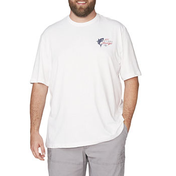 IZOD Big and Tall Mens Crew Neck Short Sleeve Classic Fit Graphic T-Shirt