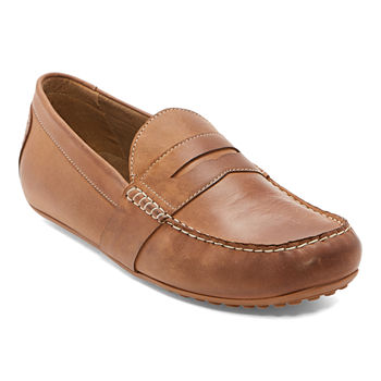 Stafford Mens Cornerstone Ortholite Suede Leather Slip-On Shoe