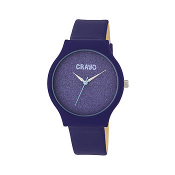 Crayo Womens Purple Strap Watch Cracr4507