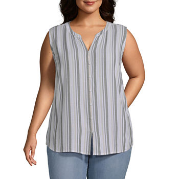 Plus Size Sleeveless Tops for Women - JCPenney
