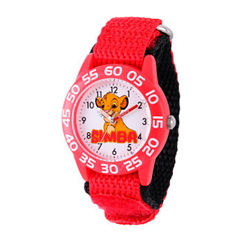 Disney Lion King Boys Red Strap Watch-W002132