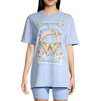 Good Things Juniors Womens Oversized Graphic T-Shirt