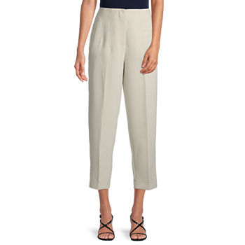 Worthington Womens High Rise Straight Fit Ankle Pant