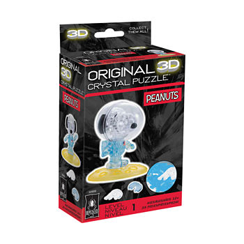 BePuzzled 3D Crystal Puzzle - Peanuts Astronaut Snoopy: 35 pcs