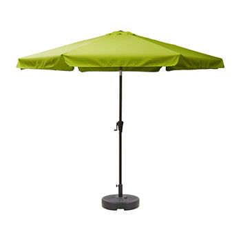 10FT Round Tilting Patio Umbrella and Round Base