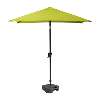 9-Foot Square Tilting Patio Umbrella with Base