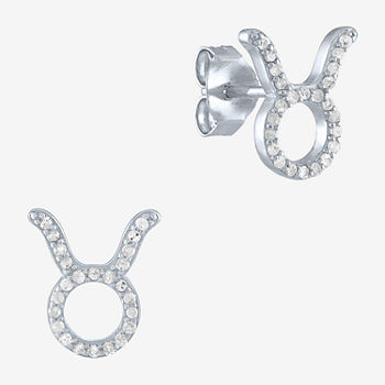 Diamond Addiction "Taurus" 1/6 CT. T.W. Lab Grown White Diamond Sterling Silver Stud Earrings