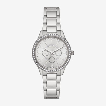 Geneva Womens Crystal Accent Silver Tone Bracelet Watch Fmdjm255