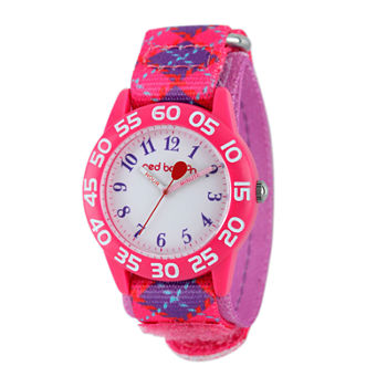 Red Balloon™ Girls Pink and Purple Plaid Strap Watch