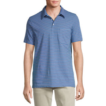 St. John's Bay Jersey Mens Slim Fit Short Sleeve Pocket Polo Shirt