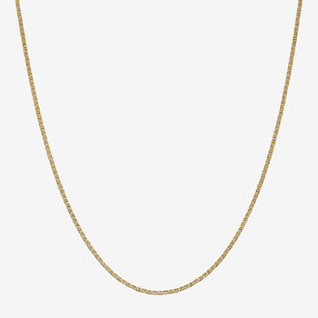 14K Gold 24 Inch Solid Anchor Chain Necklace