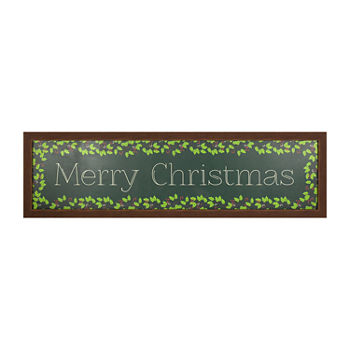 Masterpiece Art Gallery Merry Christmas With Holly Christmas Tabletop Decor