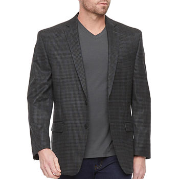 Collection by Michael Strahan  Mens Windowpane Classic Fit Sport Coat