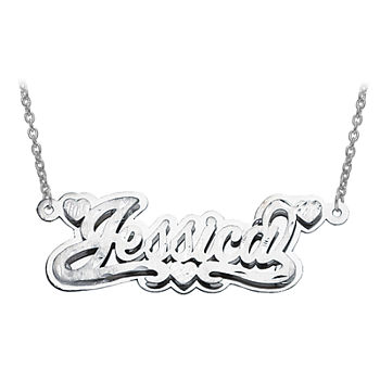 Personalized Polished 3D Name Necklace