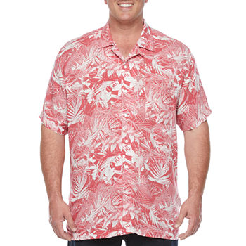 The Foundry Big & Tall Supply Co. Mens Short Sleeve Button-Down Shirt