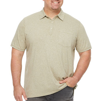 mutual weave Big and Tall Mens Regular Fit Short Sleeve Polo Shirt