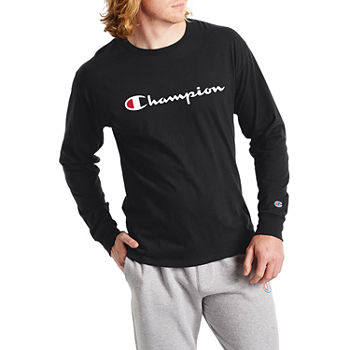 Champion Mens Crew Neck Long Sleeve Graphic T-Shirt
