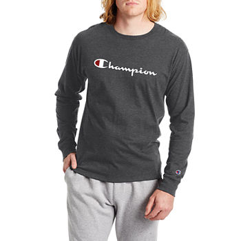 Champion Mens Crew Neck Long Sleeve Graphic T-Shirt