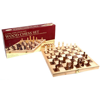 John N. Hansen Co. 18-Inch Deluxe Folding Chess Set
