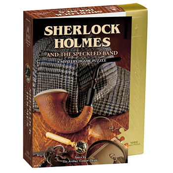 University Games Sherlock Holmes & The Speckled Band Mystery Jigsaw Puzzle: 1000 Pcs