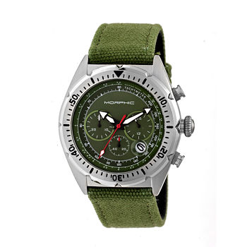 Morphic Unisex Adult Green Leather Bracelet Watch Mph5302