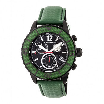 Morphic Unisex Adult Green Leather Bracelet Watch Mph5105