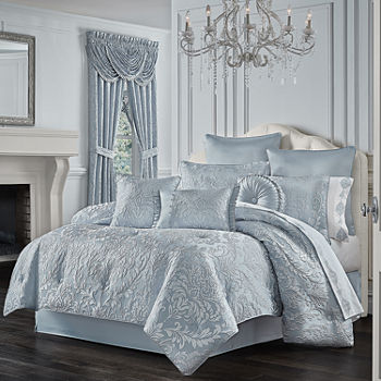 Queen Street Madeline 4-Pc. Damask And Scroll Heavyweight Comforter Set